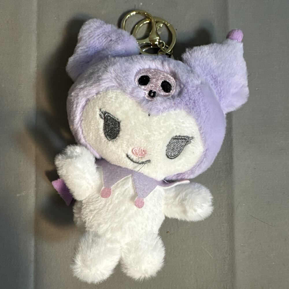Kuromi Sanrio PURPLE Key Chain Plush 6โ